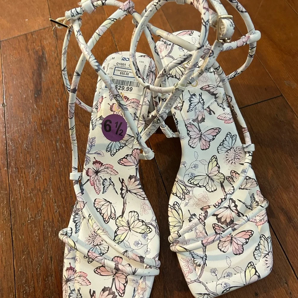 Aldo Floral Strappy Sandals - Picture 1 of 4
